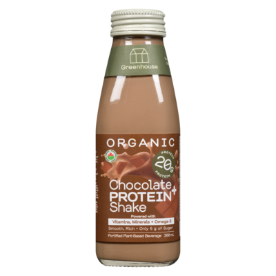 Greenhouse Protein Shake Chocolate Organic 300 ml, $2.33/100ml