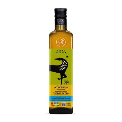 Terra Delyssa Huile d’olive extra vierge non filtrée 500 ml, 3,20 $/100ml