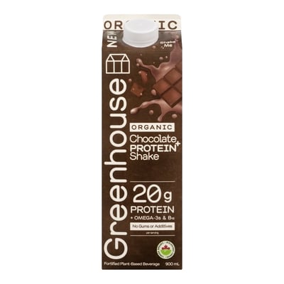 Greenhouse Organic Plant-Based Chocolate Protein Shake 900 ml, $1.22/100ml