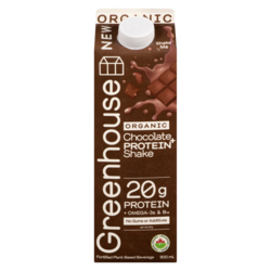 Greenhouse Protein Shake Chocolate Organic 900 ml, $1.44/100ml