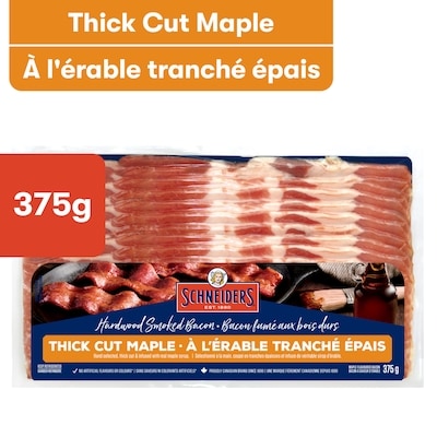 Schneiders Thick Cut Maple Bacon 375 g, $2.66/100g