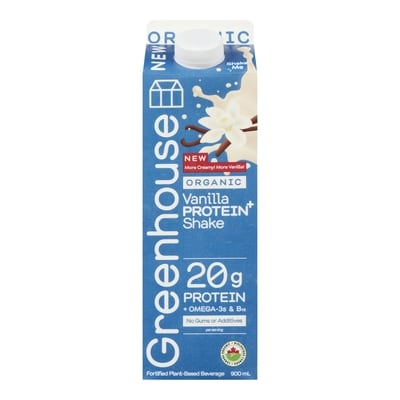 Greenhouse Organic Plant-Based Vanilla Protein Shake 900 ml, $1.22/100ml