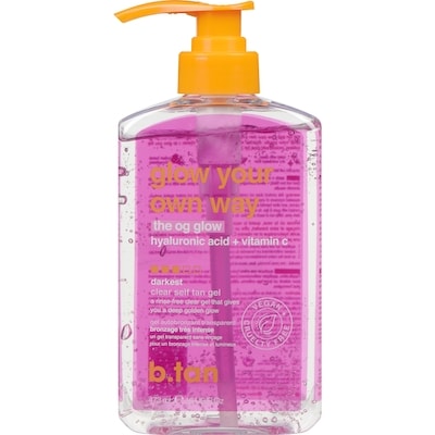 B.Tan Glow Your Own Way Clear Self Tan Gel 473 ml, $4.54/100ml