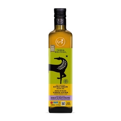Terra Delyssa Huile d’olive extra vierge – Saveur fruitée et robuste 500 ml, 3,20 $/100ml