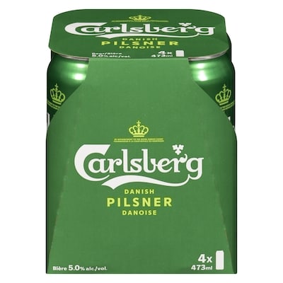 Carlsberg Bière Pilsner (Pièce d’identité requise au moment du ramassage) 4x473.0 ml, 0,79 $/100ml