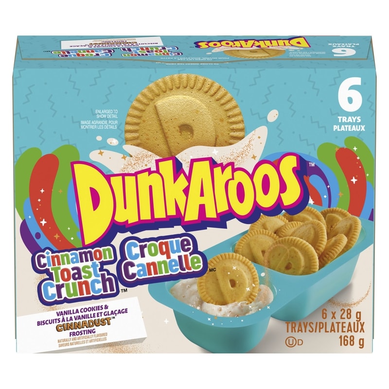 Dunkaroos Cinnamon Toast Crunch Vanilla Cookies and Cinnadust Frosting, 6 ct