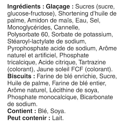 Biscuits à La Vanille Croustillants à La Cannelle Et Glaçage à La Cannelle, 6 ct