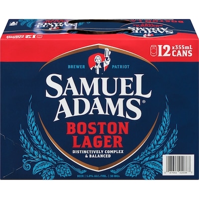 Samuel Adams Beer Boston Lager (ID required at pick-up) 12x355.0 ml, $0.61/100ml