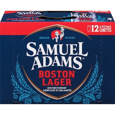 Samuel Adams Bière boston lager (Pièce d’identité requise au moment du ramassage) 12x355.0 ml, 0,61 $/100ml
