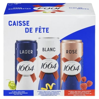 Kronenbourg Caisse de fête (Pièce d’identité requise au moment du ramassage) 6x355.0 ml, 0,70 $/100ml