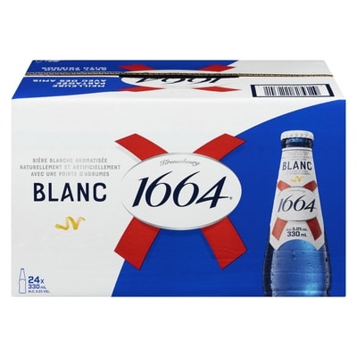 Kronenbourg Bière Blanc 1664 (Pièce d’identité requise au moment du ramassage) 24x330.0 ml, 0,55 $/100ml