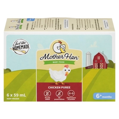 Mother Hen Baby Food Chicken Puree 6+ Months 59 ml, $20.32/100ml