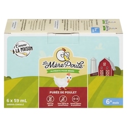 Mother Hen Aliments pour bébés purée de poulet 6+ mois 59 ml, 20,32 $/100ml