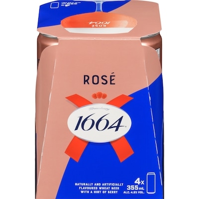 Kronenbourg Flavoured Wheat Beer With A Hint Of Berry Rosé (ID required at pick-up) 4x355.0 ml, $0.76/100ml