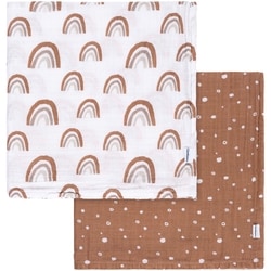 2pk Muslin Blanket - Boho Rainbow 