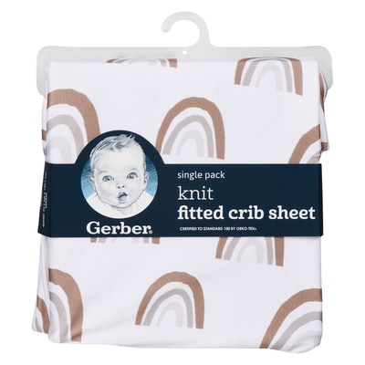 Gerber Knit Fitted Crib Sheet Single Pack 1 ea, $16.99/1ea
