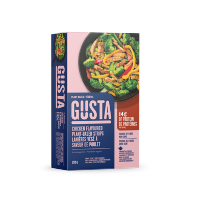 Gusta Lanières de poulet végés 200 g, 3,50 $/100g
