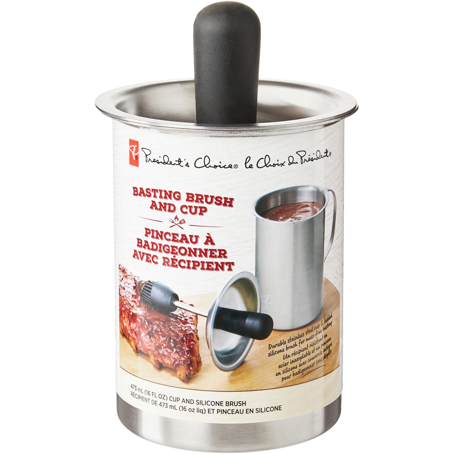 President's Choice Basting Brush and Cup 2 Piece Set 1 ea, $16.00/1ea