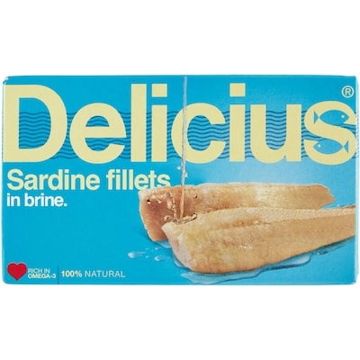Delicius Sardine Fillets in Brine 120 g, $4.58/100g