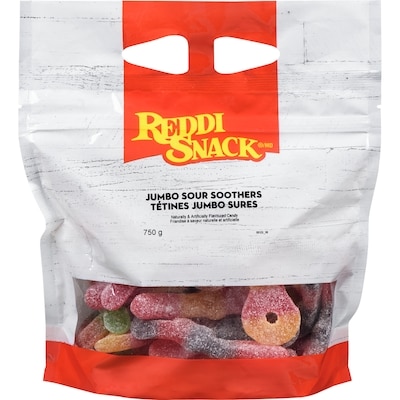 Johnvince Foods Jumbo Sour Soothers 750 g, $1.07/100g