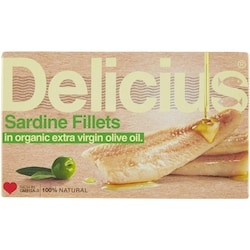 Sardine Fillets in Organic Extra Virgin Olive Oil