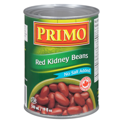 Primo Red Kidney Beans No Salt Added 540 ml, $0.33/100ml