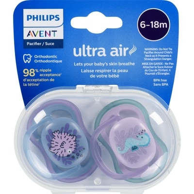 Phillips Suce ultra air 6-18m 2 ea, 4,00 $/1ch