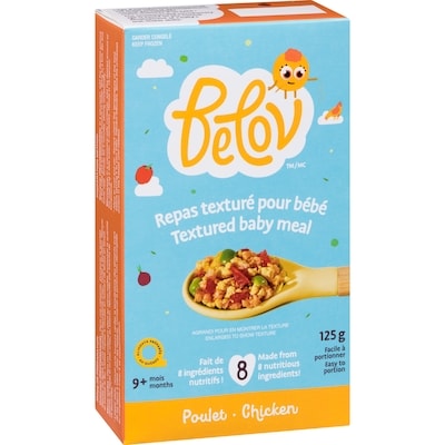 Repas texturé pour bébé poulet 9+ mois