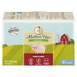 Mother Hen Baby Food Pork Puree 6+ Months 59 ml, $16.93/100ml
