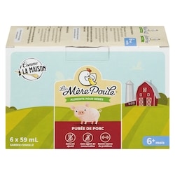 Mother Hen Aliments pour bébés purée de porc 6+ mois 59 ml, 20,32 $/100ml
