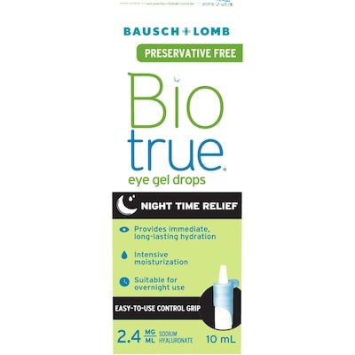 Biotrue Night Time Relief Preservative Free Eye Gel Drops 10 ml, $179.90/100ml