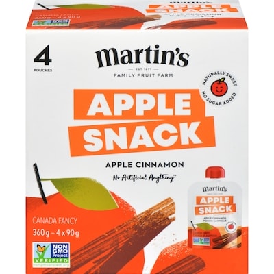 Martin's Family Fruit Farm Apple Snack Apple Cinnamon 360 g, $1.19/100g