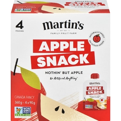 Martin's Family Fruit Farm Apple Snack Nothin' But Apple 360 g, $1.19/100g