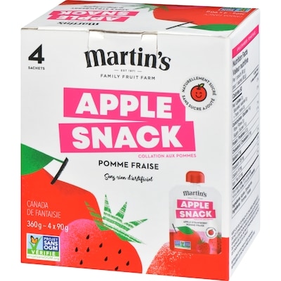 Collation aux pommes pomme fraise