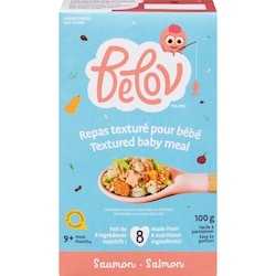 Belov Repas texturé pour bébé saumon 9+ mois 100 g, 7,99 $/100g
