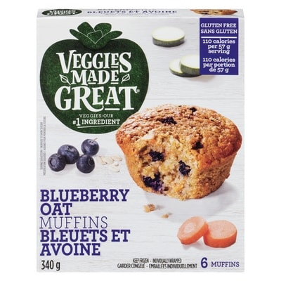 Garden Lites Muffins bleuets et avoine 340 g, 3,23 $/100g