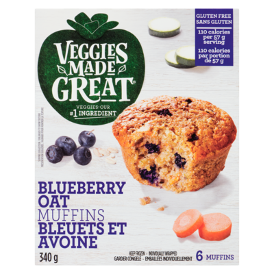 Muffins bleuets et avoine