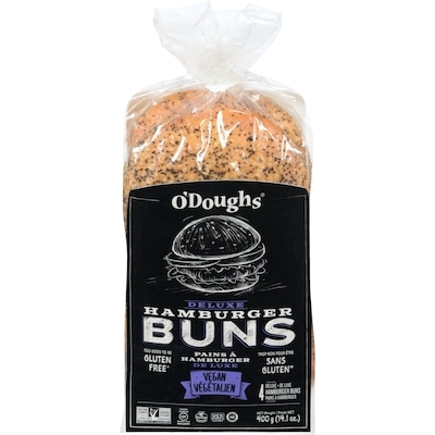 ODoughs Hamburger Buns Deluxe 400 g, $1.62/100g