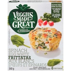 VEGGIES MADE GREAT Spinach Egg White Frittatas