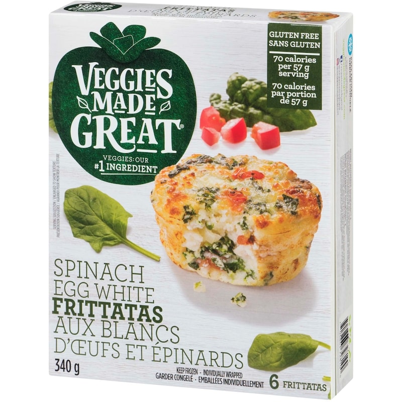 VEGGIES MADE GREAT Spinach Egg White Frittatas