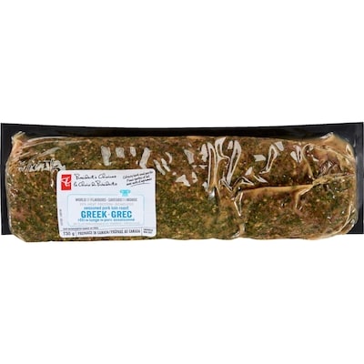 President's Choice Seasoned Pork Loin Roast Greek 730 g, $1.92/100g