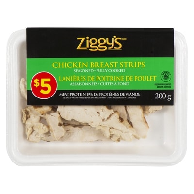 Ziggy's Chicken Breast Strips 200 g, $4.00/100g