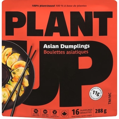 Plant UP Asian Dumplings 288 g, $3.99/100g