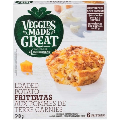 Garden Lites VEGGIES MADE GREAT Loaded Potato Frittatas 340 g, $3.67/100g