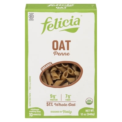 Felicia Gluten Free Pasta Oat Penne Organic 340 g, $2.64/100g