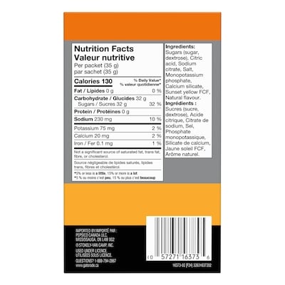 Orange Sports Drink Powder