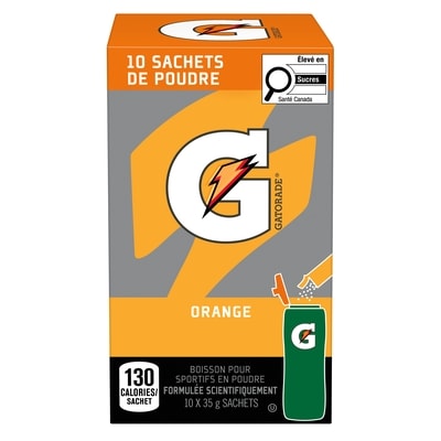 Gatorade Poudre Orange 35 g, 22,83 $/100g