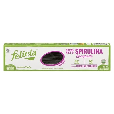 Felicia Gluten Free Pasta Brown Rice & Spirulina Spaghetti Organic 250 g, $2.80/100g