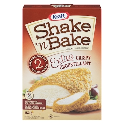 Kraft Shake N Bake Coating Mix Extra Crispy 152 g, $3.29/100g