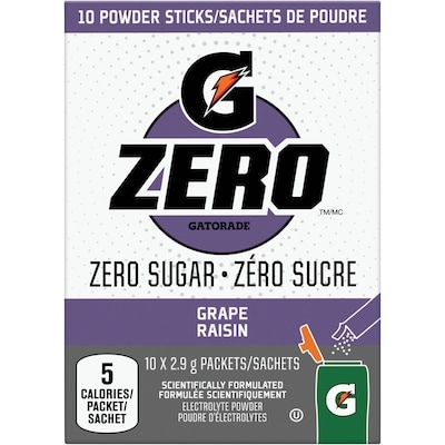 Gatorade Zero Powder Grape 30 g, $26.63/100g